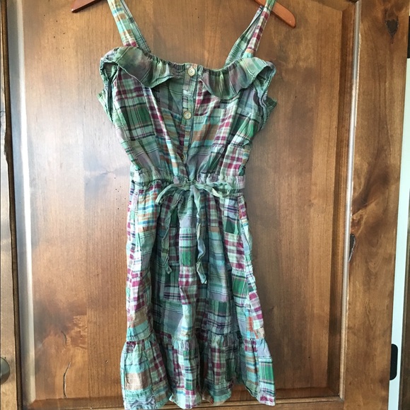 Juicy couture plaid patchwork sundress