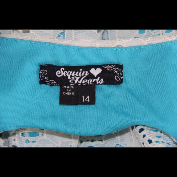 Blue and White Formal Dress Girls - Picture 4 of 4