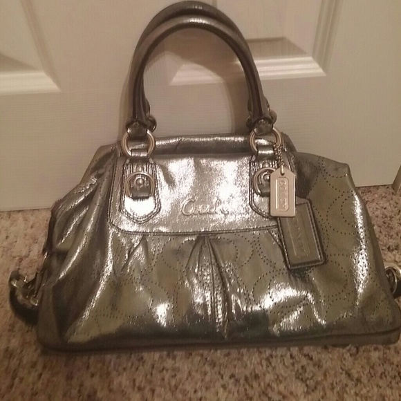 Handbag silver like new - Picture 1 of 4