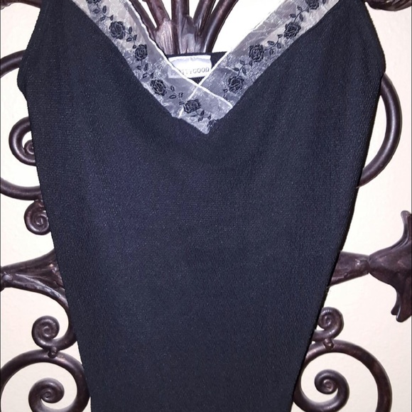 Black Floral Camisole