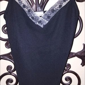 Black Floral Camisole