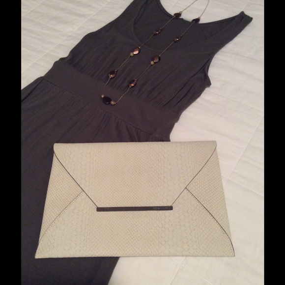 BCBG Ivory Envelope Clutch