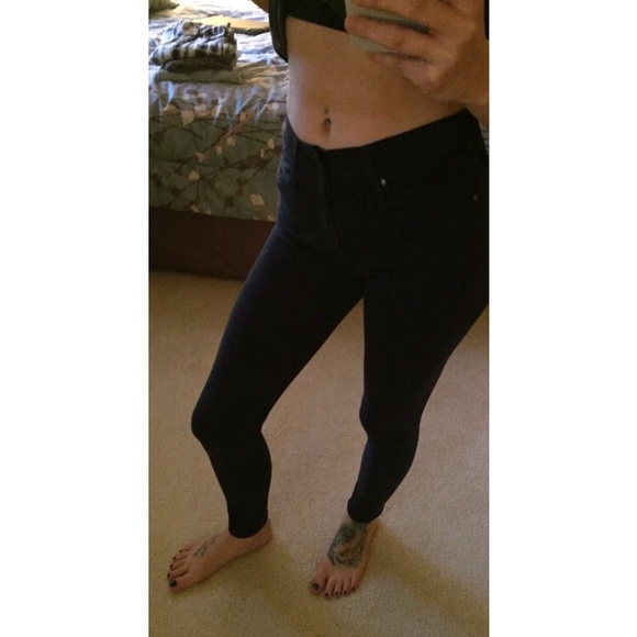 Winter 2014 navy blue AG Jeans; Farrah Skinny