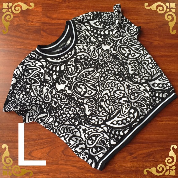 🌟 [HOST PICK] 🌟 Paisley Banded Crop Top