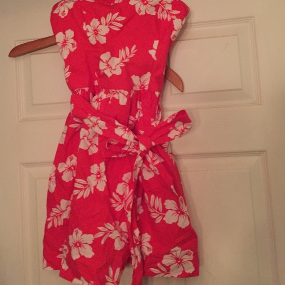 Summer Dress Strapless Hawaiian Hollister