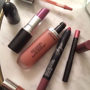 Mac lipstick & 4 other lip products