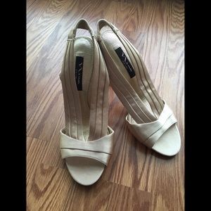 Nina Gold Dressy Stiletto Heels