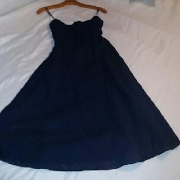 J. Crew Strapless Navy Blue Dress One Day Sale