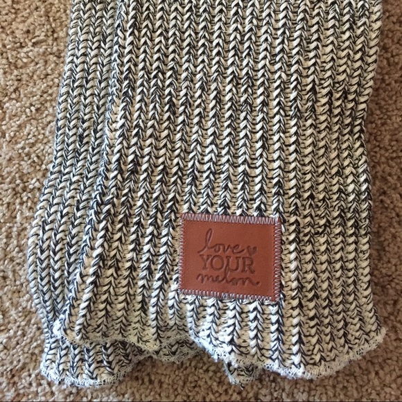 Love your melon black speckled scarf