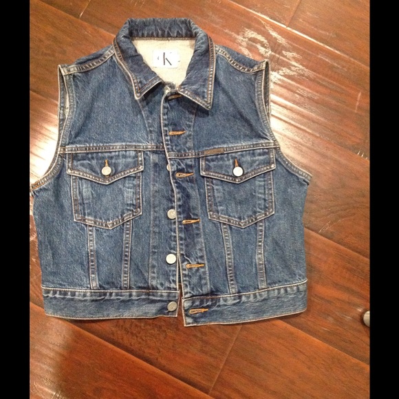Calvin Klein denim vest...Very Cool!