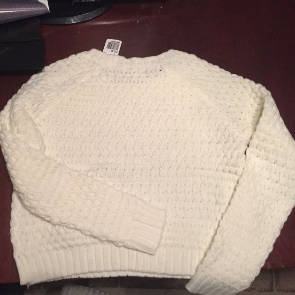Waffle knit sweater