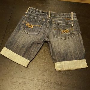 Miss Me Bermuda Denim Shorts SZ 32