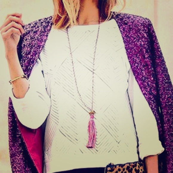 Good Luck Elephant tassel necklace