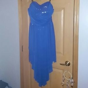 Blue sparkly formal dress