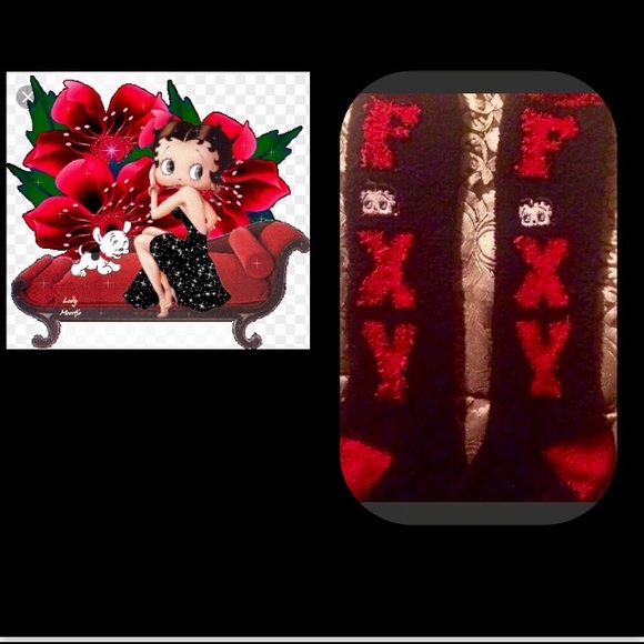 🦋Betty Boop ❤️ Plush knee highs❤️FOXY - Picture 2 of 5