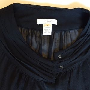 J.Crew sheer blouse w/ belt