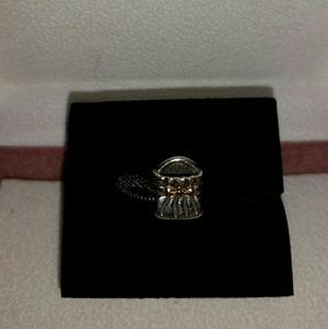 PANDORA sterling silver & 14K gold charm