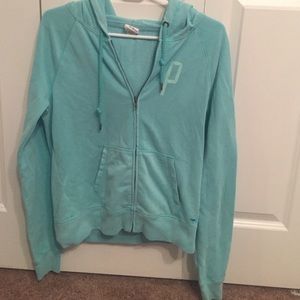 Victoria's Secret pink: zip up hoodie- size M