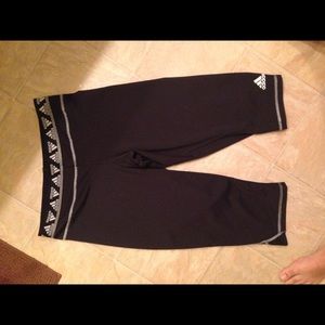 black adidas Capri leggings