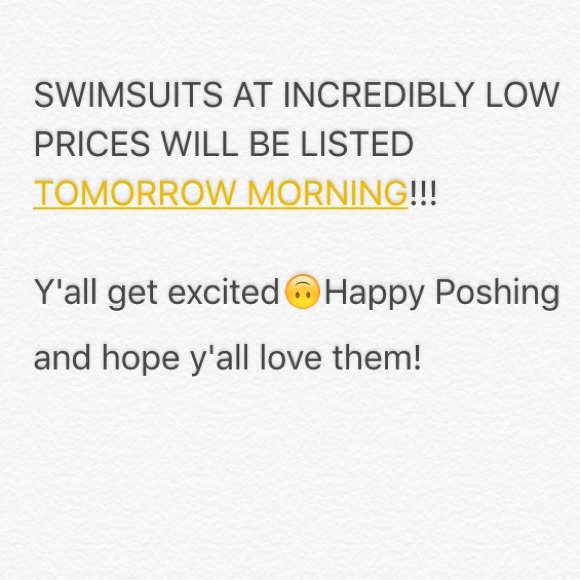 SWIMSUITS GOING UP TOMORROW