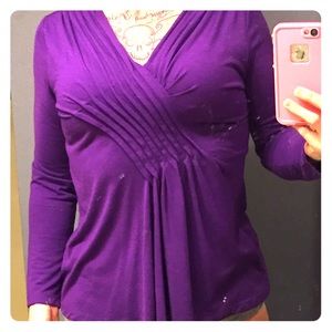 Beautiful Draped Purple Blouse FINAL PRICE