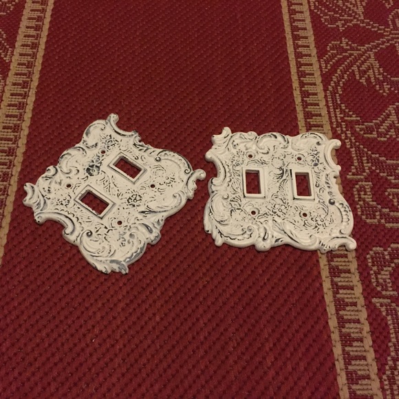 Shabby chic vintage switch plates
