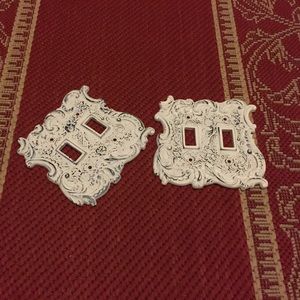 Shabby chic vintage switch plates