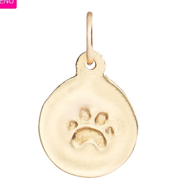 Helen ficalora 14k yellow gold small paw print