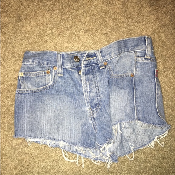BDG denim shorts.