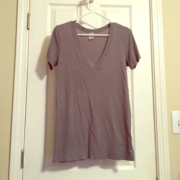 PINK Victoria's Secret Tops - Super Soft Gray V-Neck