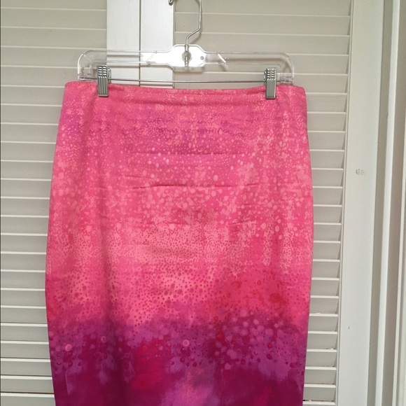 Tahari Hot Pink Ombré Pencil Skirt