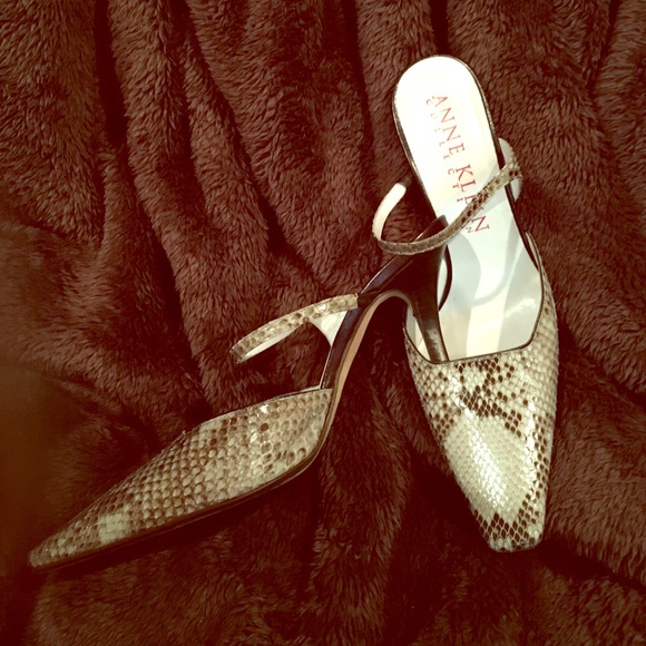 Anne Klein Collection Light Blue  Slingback Shoes
