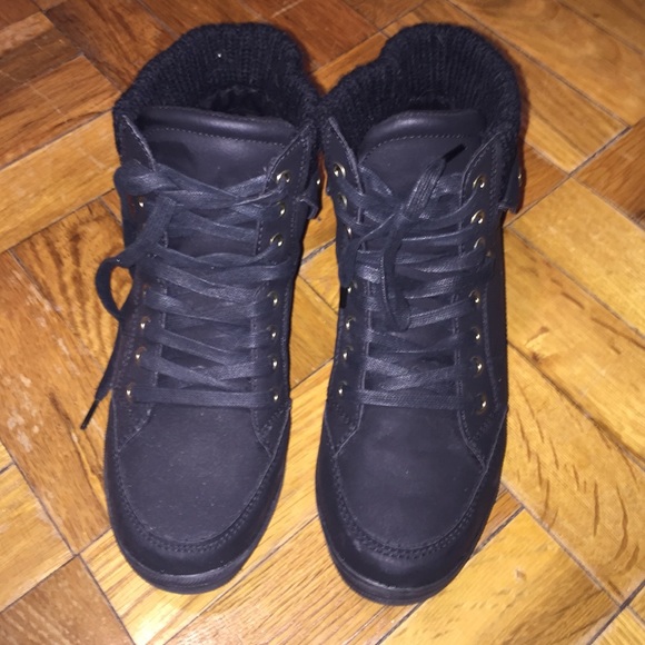 Black sneakers
