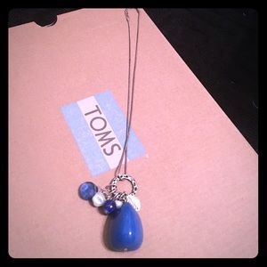 Blue Giant Stone Necklace!
