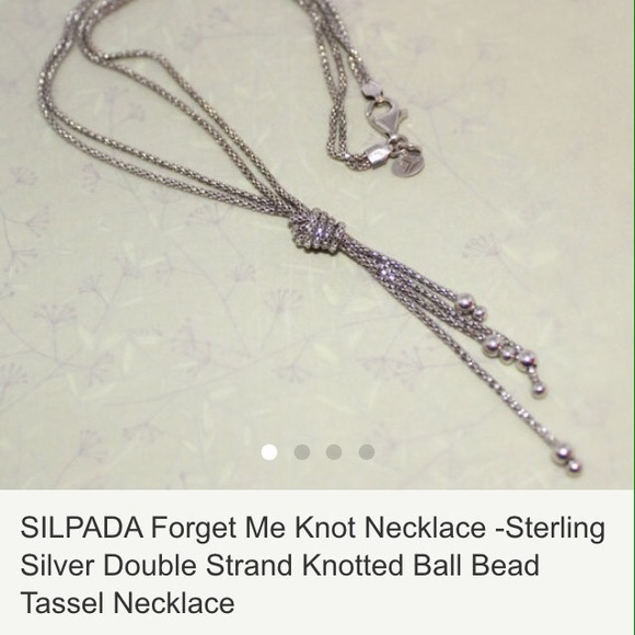 Silpada forget me not necklace
