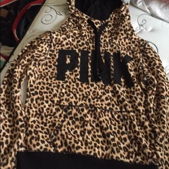 Victoria's Secret pink funnel neck hoodie