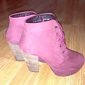 Burgundy ankle boot