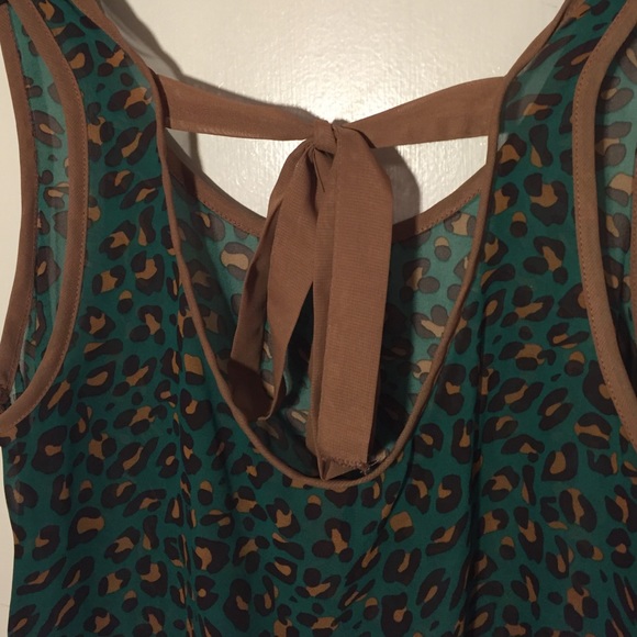 🎉⭐️🎉CLOSET CLEAR OUT Sheer Leopard tank. - Picture 3 of 4