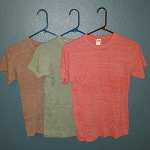 BUNDLE 3 Alternative Apparel Earth Line T-Shirts
