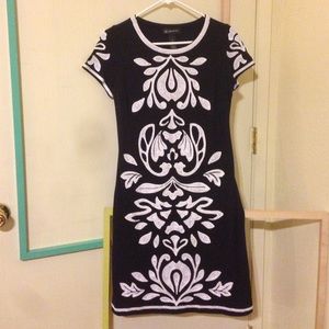 Giant Embroidered Black Dress