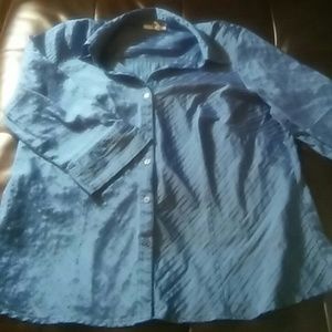 Blue dress barn buttondown