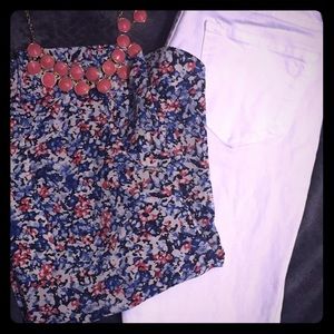 Motherhood Maternity White Skinny Jeans