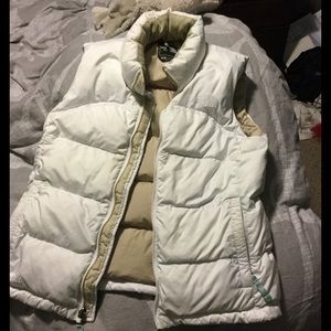North Face White Vest - Size S
