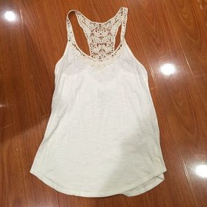 White Lace Razorback Tank