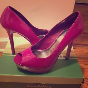 Fashion Peep-Toe Boysenberry High Heel Shoes!