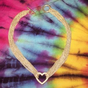 Tiffany & Co. Multi Chain Heart Necklace