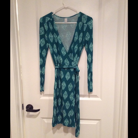 Teal Old Navy Wrap Dress