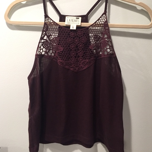 Purple halter tank top