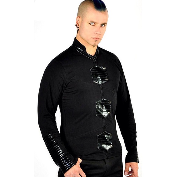 ⚫️Cyber Punk Goth Longsleeve Shirt UNISEX Scifi⚫️ - Picture 3 of 4
