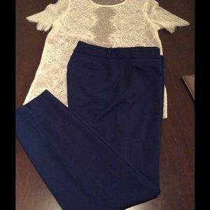 Banana Republic Navy Sloan Pants Size 2